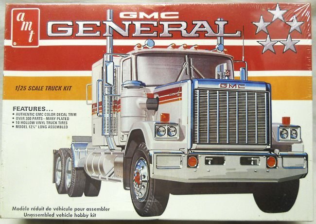 AMT 1/25 GMC General - Semi Tractor Truck MK 9502 PD, 5001 plastic model kit